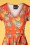 Bunny - 50s Castellana Swing Dress in Orange 3