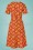 Timeless - 50s Stephanie Sunflower Swing Dress in Rust 5