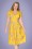 Timeless - 50s Rosa Floral Swing Dress in Yellow