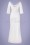GatsbyLady - 20s Norma Sequin Maxi Dress in White 2