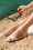 Charlie Stone - Santorini peeptoe ballerina's in gebroken wit 6