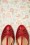 Charlie Stone - Singapore T-Strap Flats Années 50 en Rouge 3