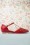 Charlie Stone - Singapore T-Strap Flats Années 50 en Rouge 2