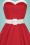 Collectif Clothing - Georgie Nautical Halter Swing Dress Années 50 en Rouge 4