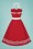 Collectif Clothing - Georgie – Nautisches Neckholder-Swing-Kleid in Rot 5