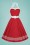 Collectif Clothing - Georgie Nautical Halter Swing Dress Années 50 en Rouge