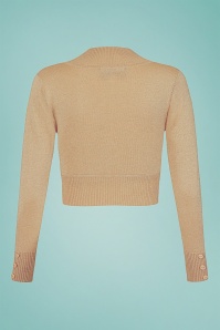 Collectif Clothing - Jean Lurex Knitted Bolero Années 50 en Champagne 2