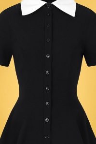 Collectif Clothing - Brina swingjurk in zwart 3