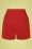 Collectif Clothing - Adriana korte broek in rood 3
