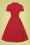 Collectif 32120 Caterina Plain Swing Dress in Red 20191030 022L kopiëren