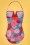 Cyell - 60s California Dream Bathingsuit in Blue and Pink 4
