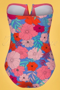 Cyell - 60s California Dream Bathingsuit in Blue and Pink 5