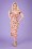 Collectif Clothing - Sasha Pineapple Fishtail Pencil Dress Années 50 en Rose Vif 2