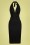 Collectif Clothing - Ramona Halter Pencil Dress Années 50 en Noir 2