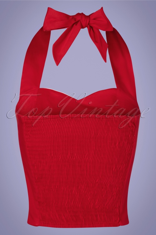 Collectif Clothing - Shelly top in rood 4
