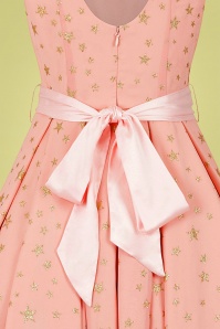 Collectif Clothing - Vanessa Stars Swing-Kleid in Pink 5