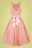 Collectif Clothing - 50s Vanessa Stars Swing Dress in Pink  2