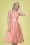Collectif Clothing - 50s Vanessa Stars Swing Dress in Pink  3