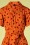 Pretty Vacant - 60s Kim Icelolly Dress in Burnt Orange 3