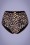 50s Leopard High Waist Bikini Brief in Brown and Black 