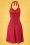 Pretty Vacant - 50s Candy Anchor Halter Dress in Red 2