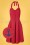 Pretty Vacant - Candy Anchor Halter Dress Années 50 en Rouge