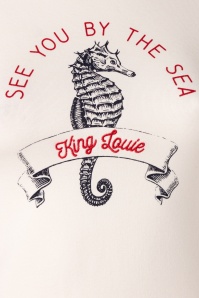 King Louie - Seahorse t-shirt in marshmallow 4