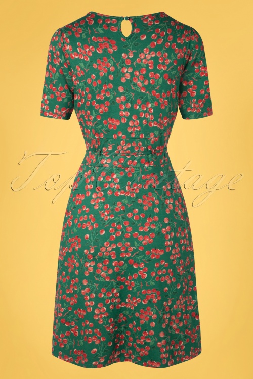 King Louie - 60s Cecil Touche Dress in Para Green 4