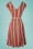 King Louie - 70s Mira Dress in Lido Stripe Chili Red 4