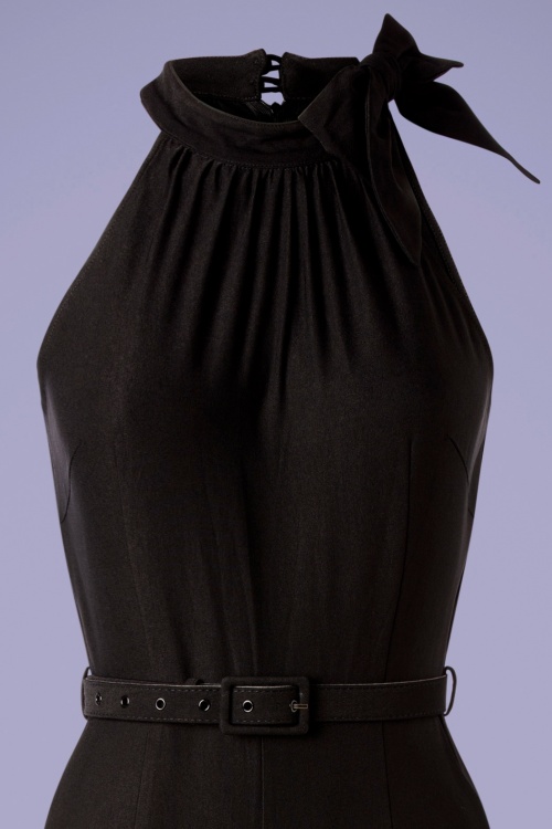 Vixen - 50s Jessica Halter Jumpsuit in Black 2