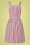 King Louie - Beth Bellaria Stripes Pinafore Dress Années 60 en Gardénia 4