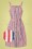 King Louie - 60s Beth Bellaria Stripes Pinafore Dress in Gardenia