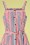 King Louie - 60s Beth Bellaria Stripes Pinafore Dress in Gardenia 2