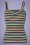 60s Isa Daydream Stripes Camisole Top in Blue