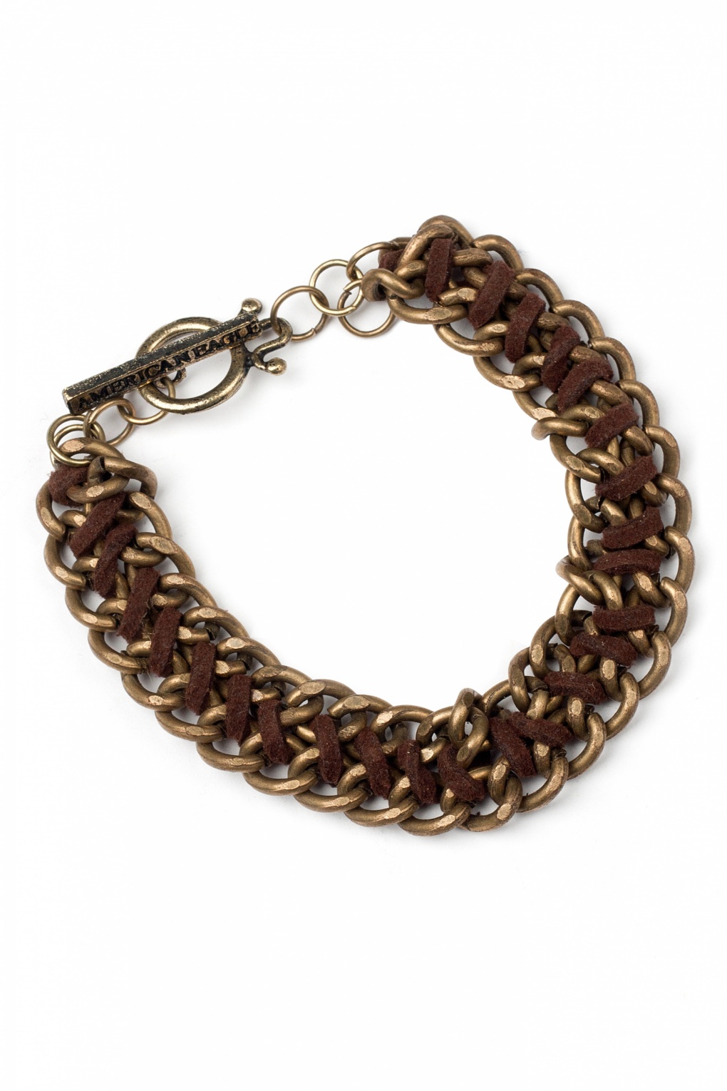 So Stylish Leather&Chains armband