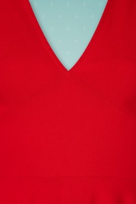 Collectif ♥ Topvintage - Norah Swing Dress Années 50 en Rouge Vif 5
