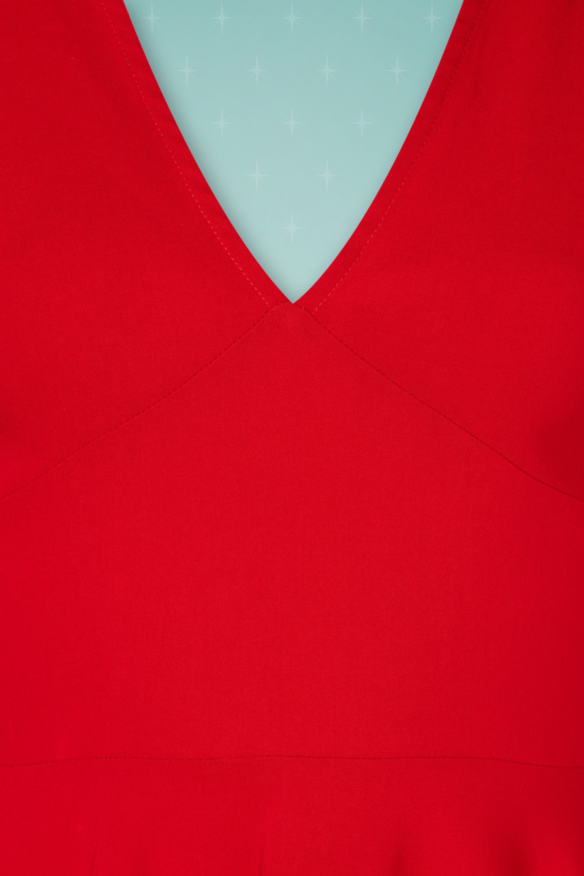 Collectif ♥ Topvintage - Norah swing jurk in lippenstift rood 5