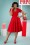 50s Norah Swing Dress in Lipstick Red