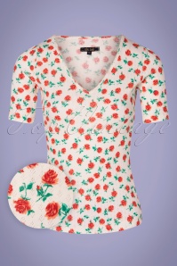 Steady Clothing - Miss Fancy Heart Top Rood