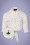 Collectif Clothing - Hepburn Cherry Love Swing-Kleid in Creme