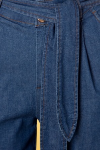 King Louie - 70s Ava Chambray Pants in River Blue 3