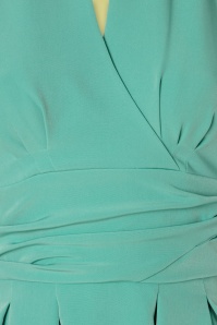 Miss Candyfloss - Sarita Tiffany Day Dress Années 40 en Bleu Menthe 4