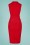 Collectif ♥ Topvintage - Caterina pencil jurk in rood 4