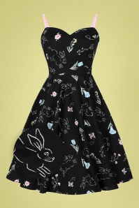 Bunny - Binky Swing Dress Années 50 en Noir 2