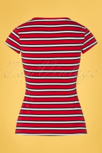 Blutsgeschwister - Mon coeur t-shirt in les stripes rood 3