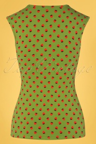 Blutsgeschwister - Merci Cherie Top in Strawberry Soucre Green 2