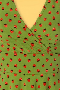 Blutsgeschwister - Ohlala Tralala jurk in strawberry soucre groen 3