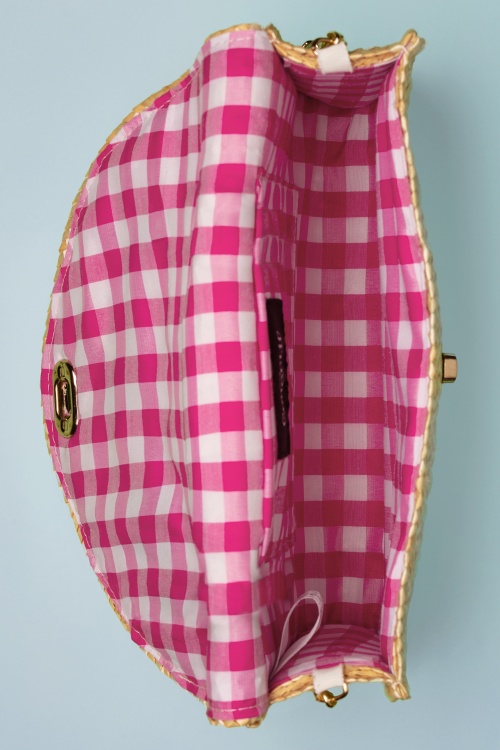 Collectif Clothing - Handtasche aus Sonnenblumenstroh 3