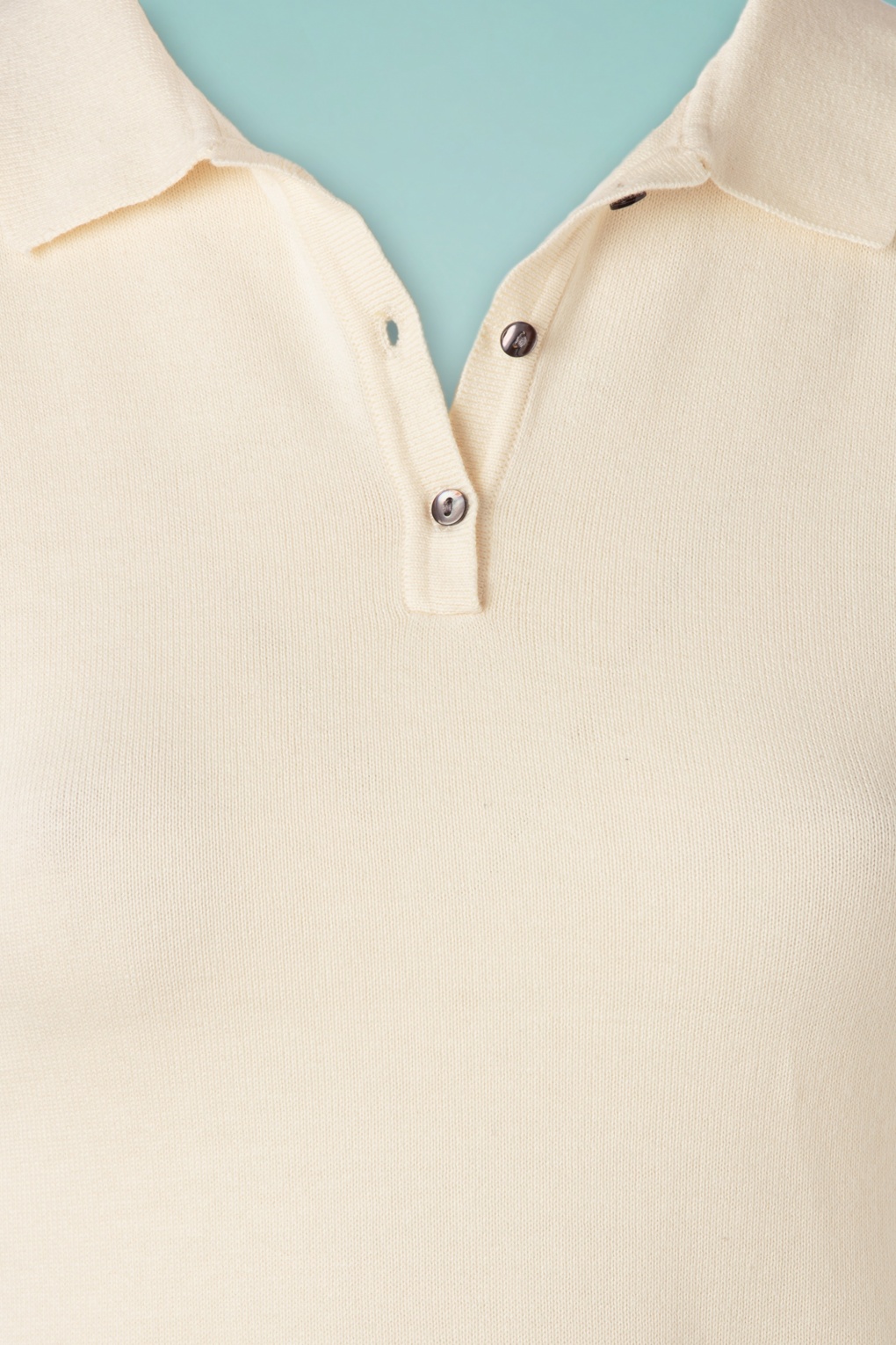 mens cream polo