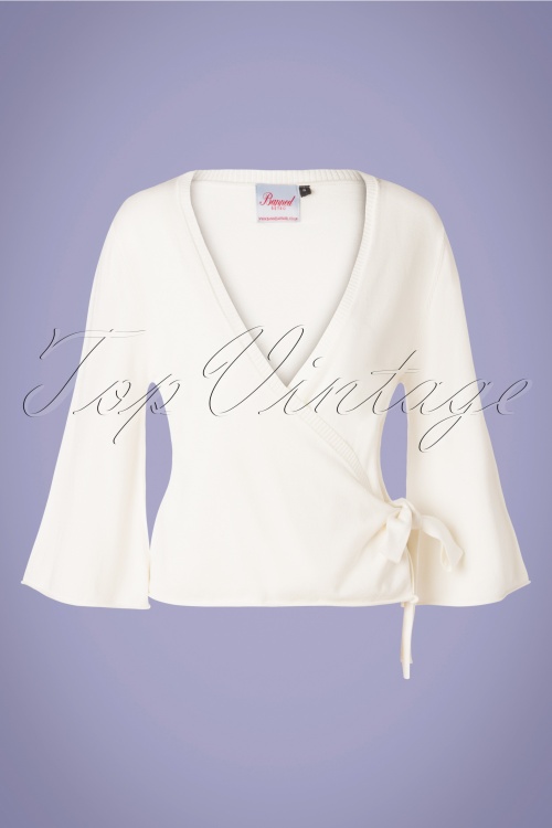 Banned Retro - Wickle Cardi in Creme ein